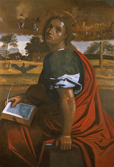 St. Johannes der Evangelist auf Patmos von Ortolano